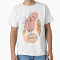 Abstract line portrait art by Emily Pinto