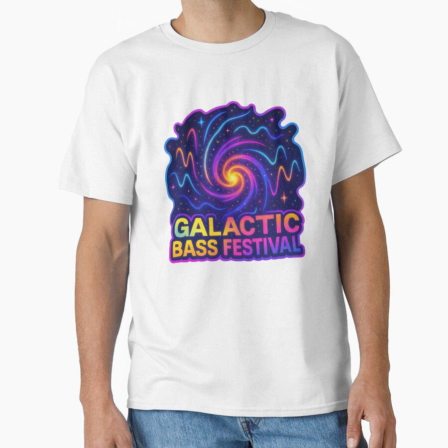 Galactic Bass Festival – Cosmic EDM Rave Graphic Design by |TRSSHOP|
