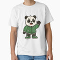 Panda in Green Varsity Jacket – Cool Cartoon Animal by Confuzz1ed