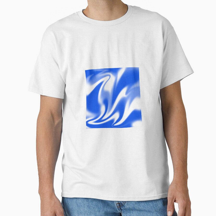 Blue and White liquid gradient by Pattrenonly