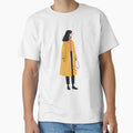 Fashion Girl in Yellow Coat Illustration by StormVape