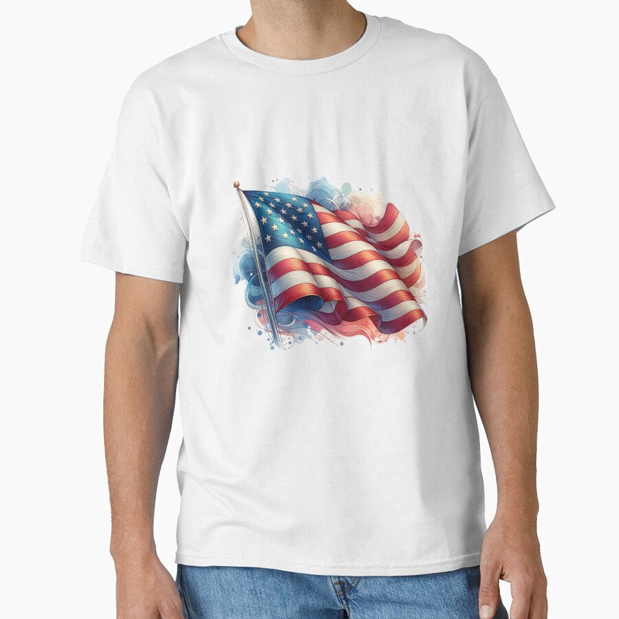 American Flag Art – Patriotic USA Pride Design by artedigital99