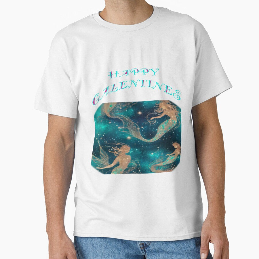 2 Mermaids posing for Galentines card, perfect gift idea for Galentines day by sailorsam1805