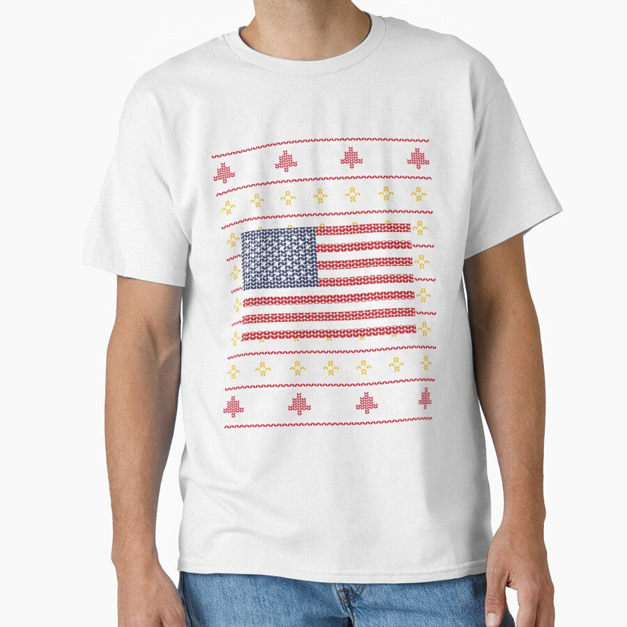 Ugly Christmas USA Flag Christmas Patriotic by RJ-Art