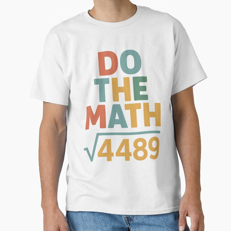 Do The Math Four Four Eight Nine Funny Number by clarabersetart