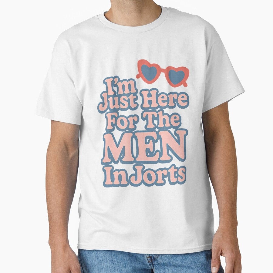 Im Just Here For The Men In Jorts Funny Usa Summer by mischwpwarso
