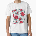red rose background pattern by Twistedpenda