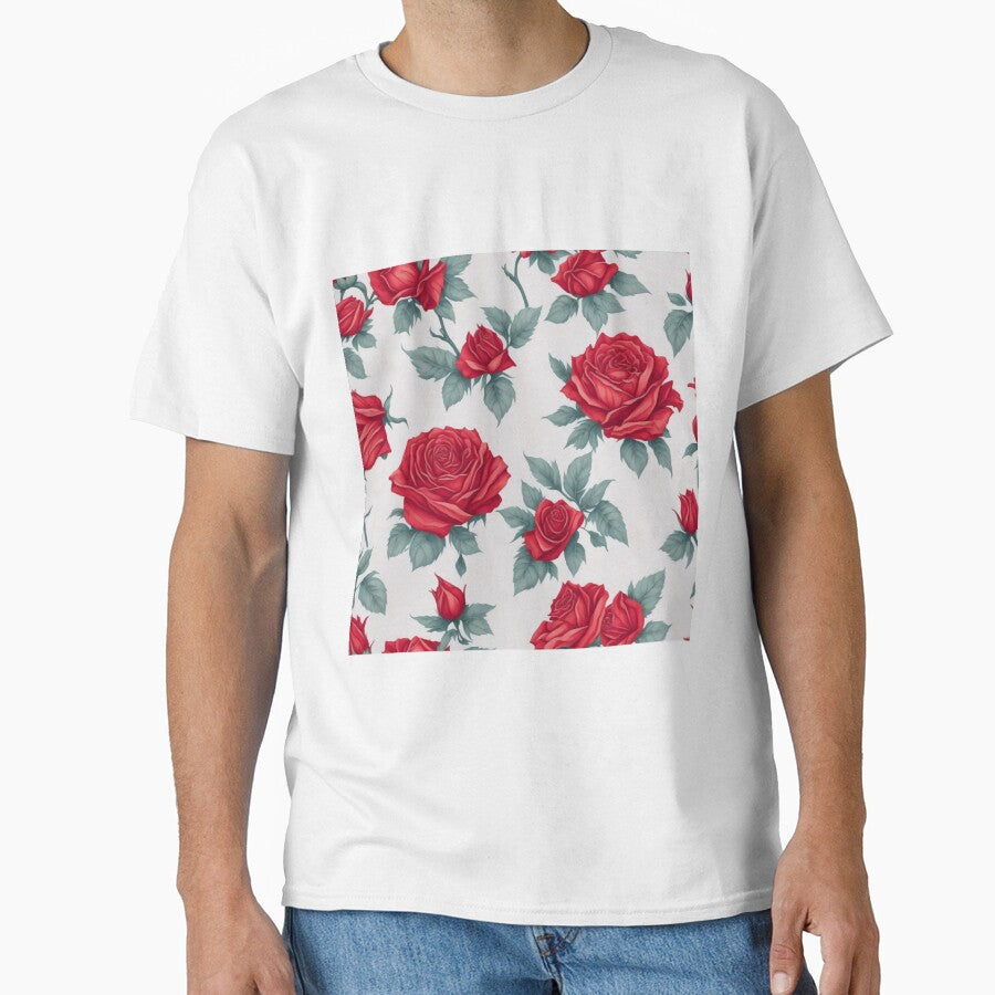 red rose background pattern by Twistedpenda