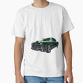 Classic American Lowrider Car T-Shirt – Metallic Green Vintage Car Design by IosArt