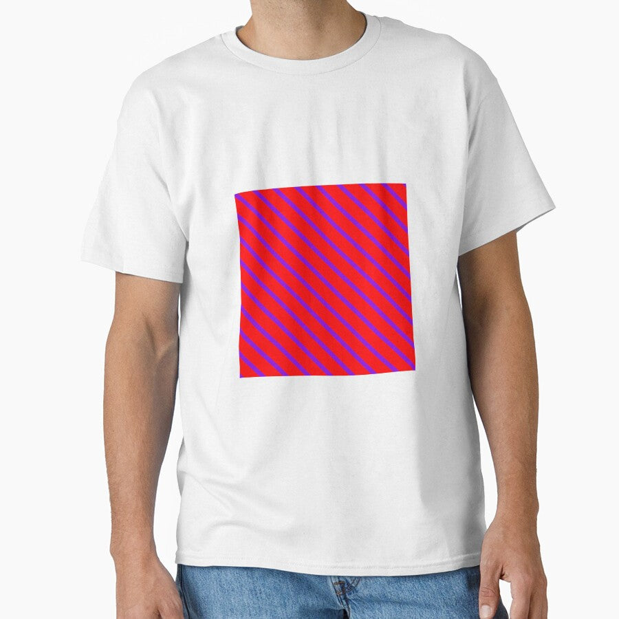 Red and blue gradient line art by Giree07