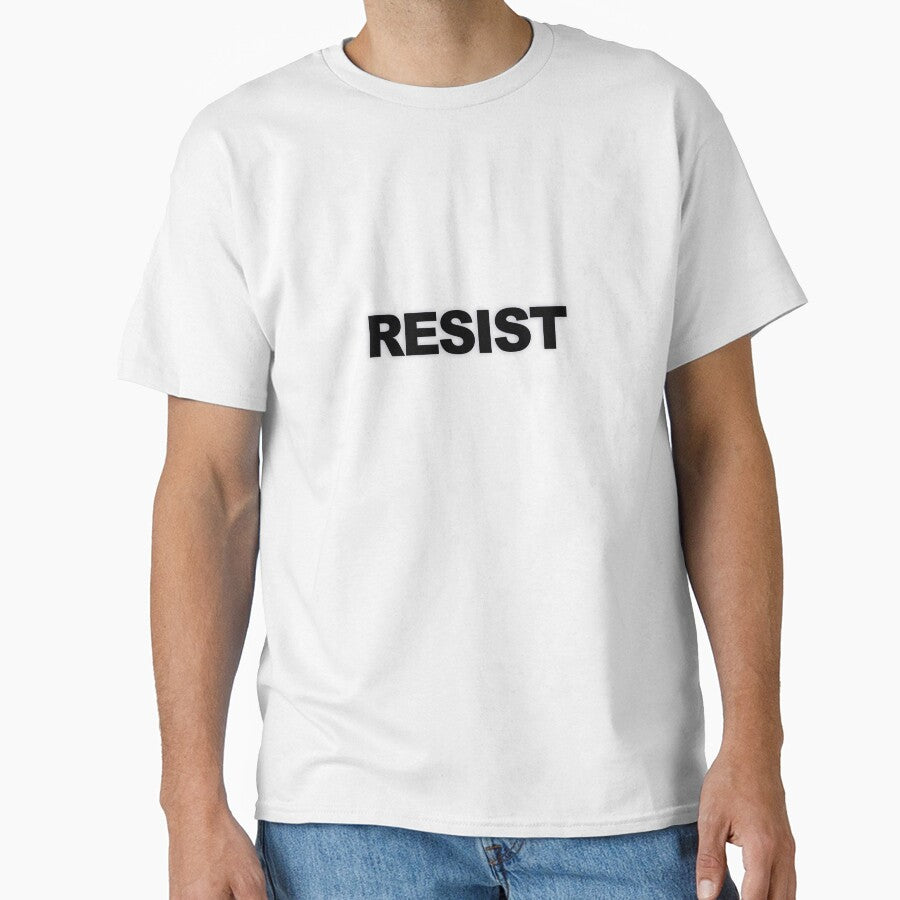 RESIST — Black Minimal Bold Type Statement by WORDPAUSE