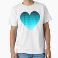Aesthetic Mint Blue Gradient Pattern by quinellie