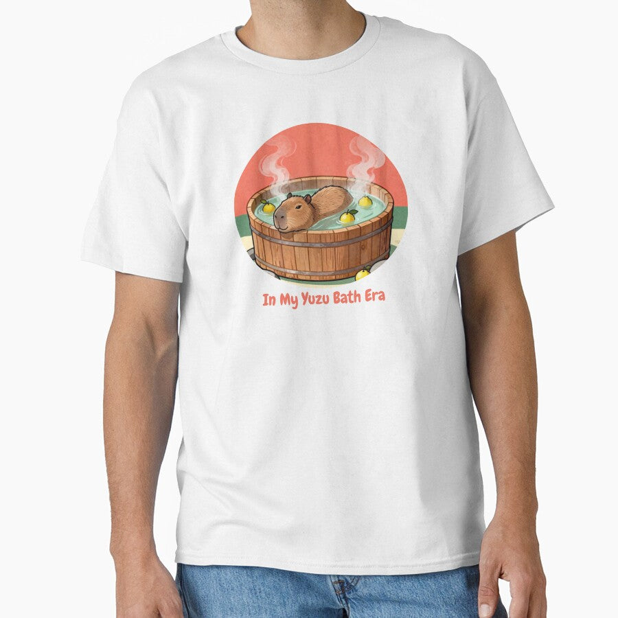 In My Yuzu Bath Era Cute Japanese Capybara Meme by FIREDesignsPOD