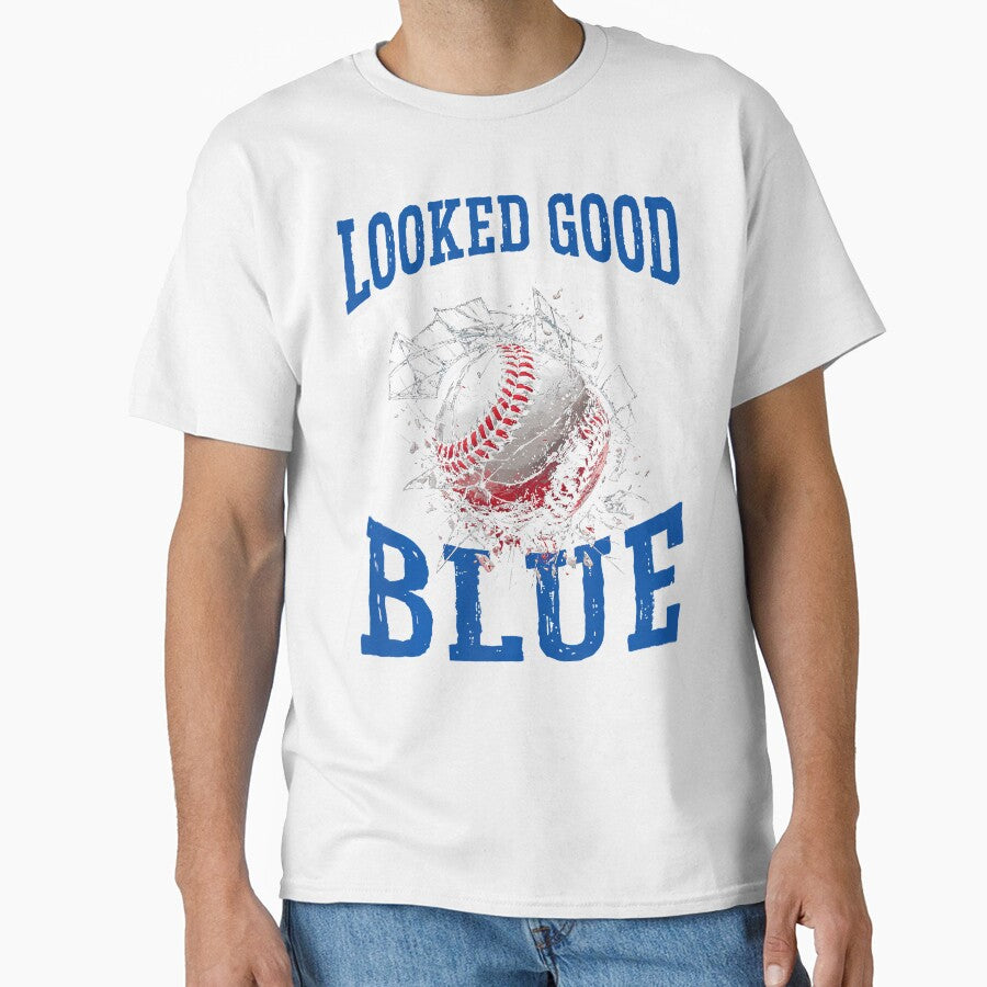 Looked Good From Here Blue - Baseball by BeulahJoseph
