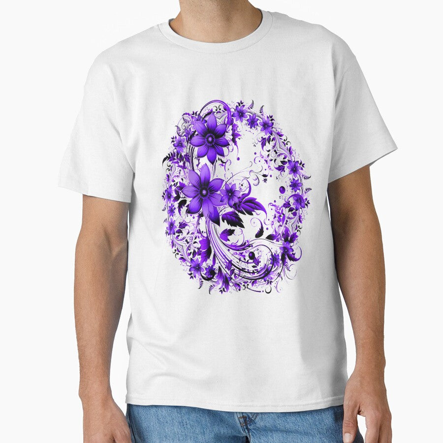 PURPLE FLORAL KALEIDOSCOPE by WendyMaree