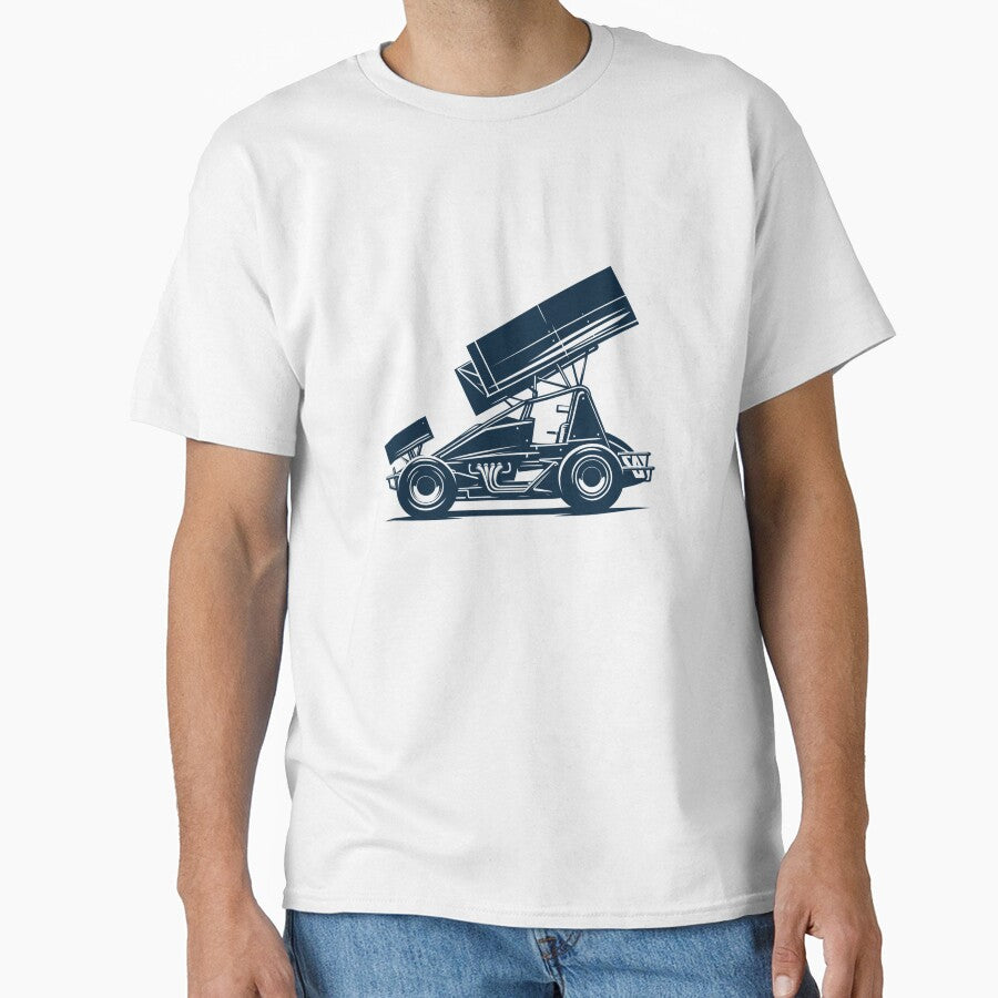 “Sprint Car Racing Illustration” by PrintoThink
