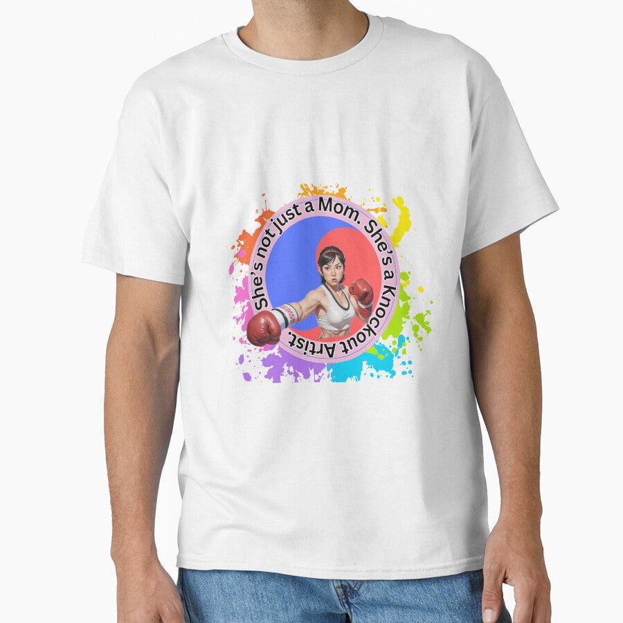 Boxing Mom. She's not just a Mom. She's Knockout Artist. Gift for Mother day. by RoseAIArtRhythm