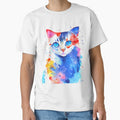 colorful cat water color art by keyd-studio