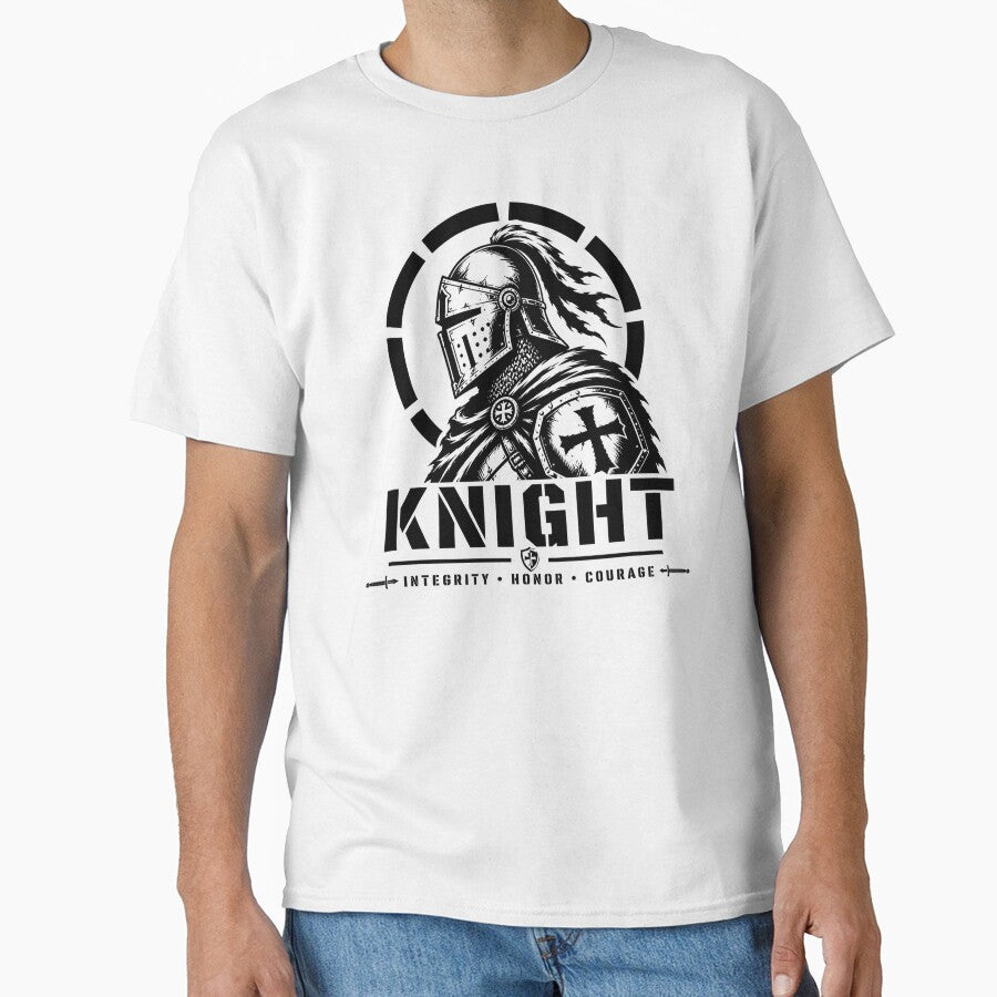 Knight | Integrity Honor Courage | Medieval Warrior Shirt by Bizon2910