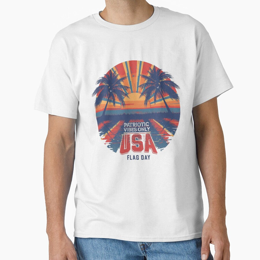 Patriotic Vibes Only – USA Flag Day by KapiPrint
