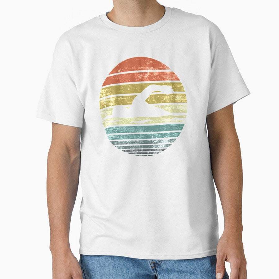 Swimmer Retro Vintage Sunset by SpiniHouse