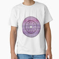 Simple Hand Drawn Purple And White Mandala by Zedart