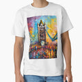 London Marathon over Tower Bridge Landscape | Palette Knife Oil Digital Painting by VividViews