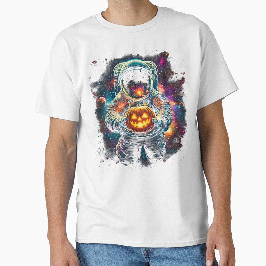 Halloween Astronaut Pumpkin - Space-Themed Halloween Design by Pavel1981