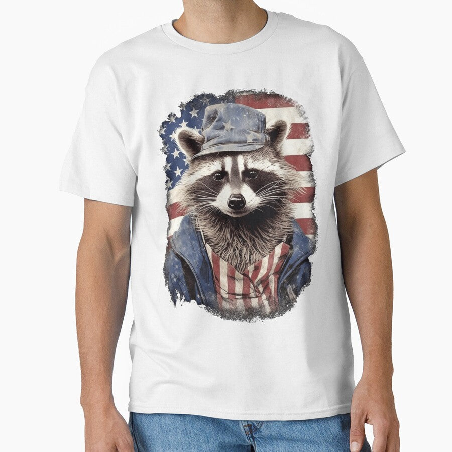 Patriotic Raccoon by FreakamaGeek