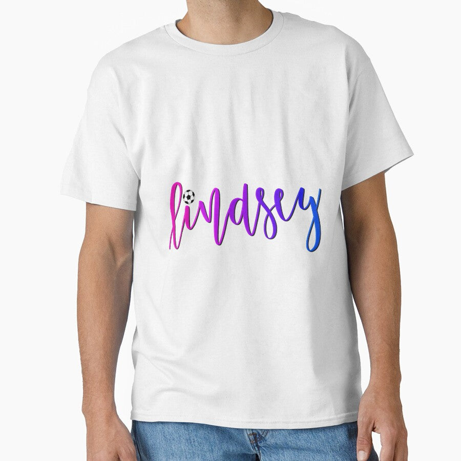 Lindsey In Calligraphy With Soccer Ball by You2CartoonShop