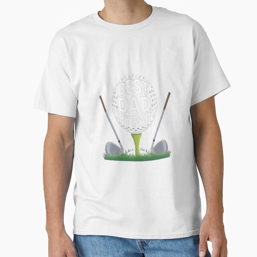 Best Dad By Par Golfing Tee and Clubs by JustForYouGifts
