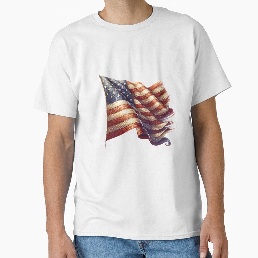 Retro USA Flag – Vintage Patriotic Design by artedigital99
