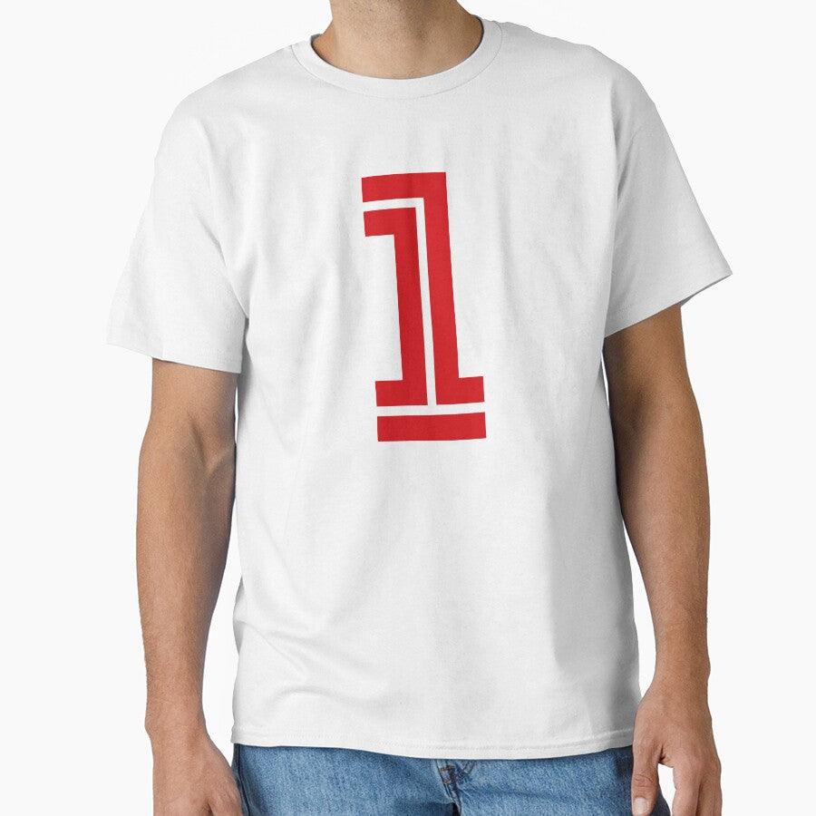 No. 1 / Player Number One / Football Player Number 1 (Red) by STUDIO-72