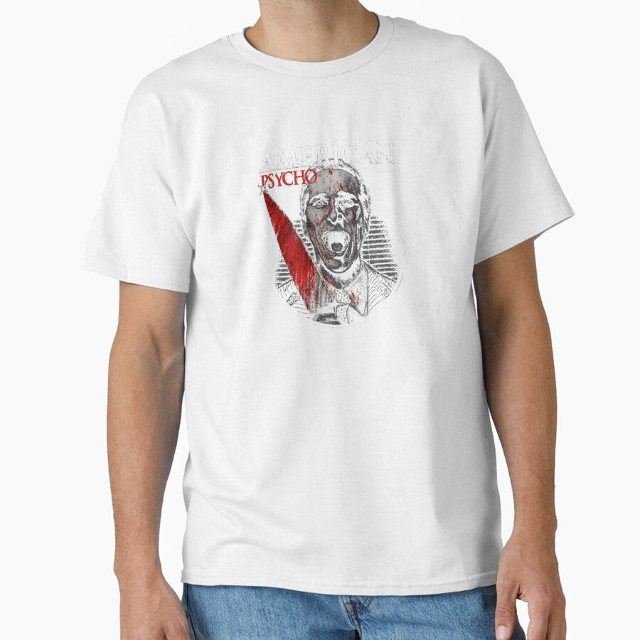 American Psycho Knife Horror Portrait by Adenahilton