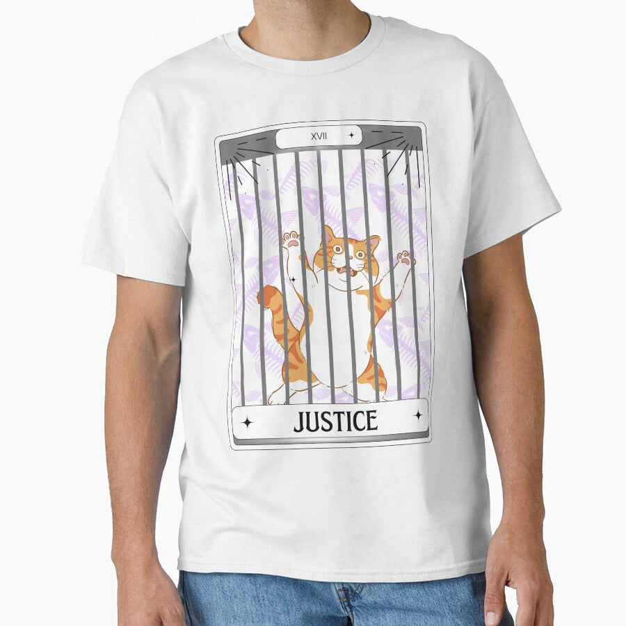 Tarot Card Orange Cat Justice by BettySpicer