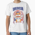 Patriotic Corgi Angel 250th Anniversary 1776–2026 by Anastasiia Yurevych