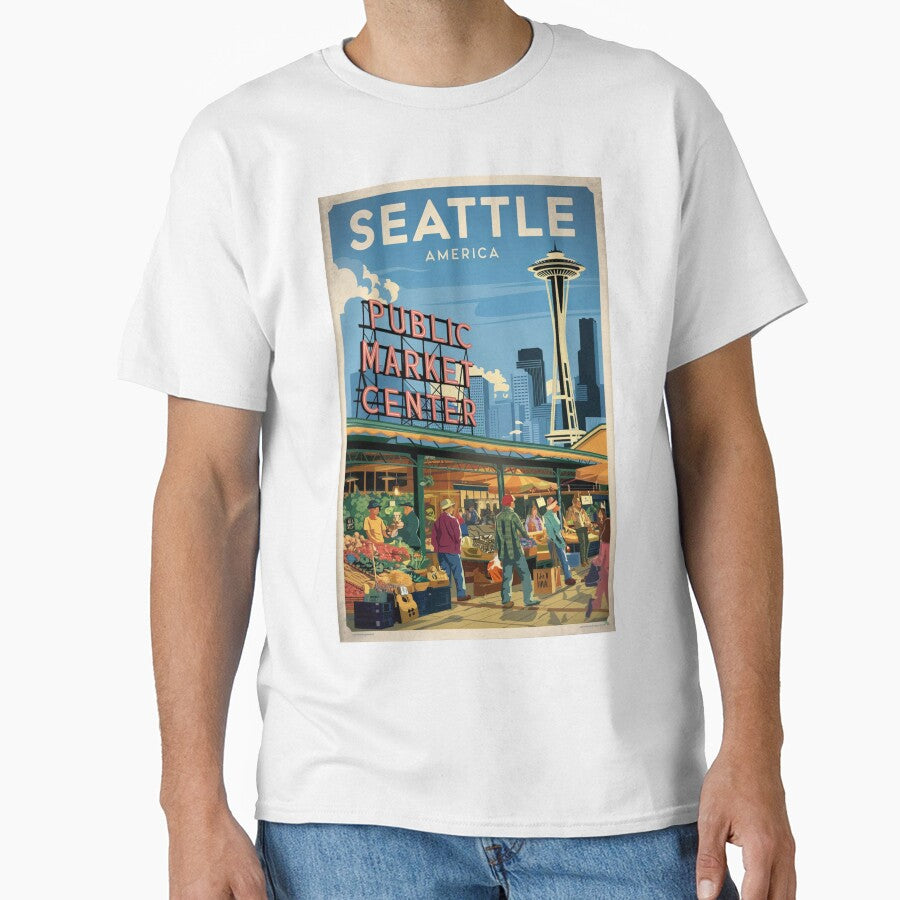 Seattle Vintage Travel Poster by TravelerRat