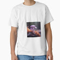 a group of purple mushrooms sitting on top of a moss covered ground by Dark Fantasy Store