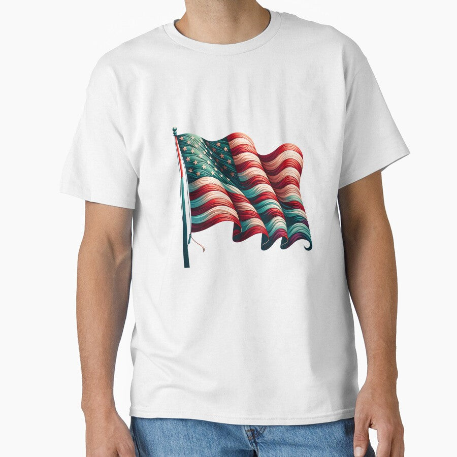 USA Patriotic Illustration – American Flag Design by artedigital99