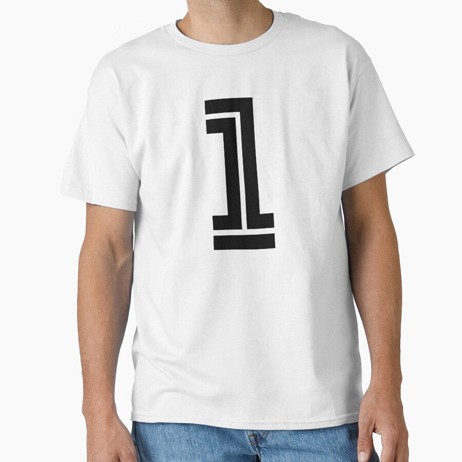 No. 1 / Player Number One / Football Player Number 1 (Black) by STUDIO-72