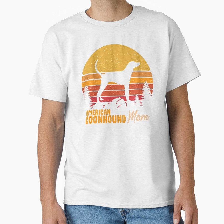American Coonhound Dog Mom Vintage Retro by rafaeltto