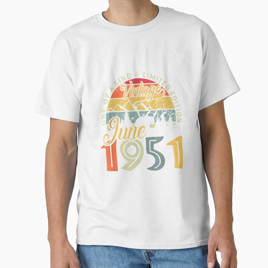 June 1951 Limited Edition 70 Years Old For Men Women by anniet33