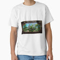 Aquatic Piranha Aquarium with Flying Bluebirds by Uniqueartai