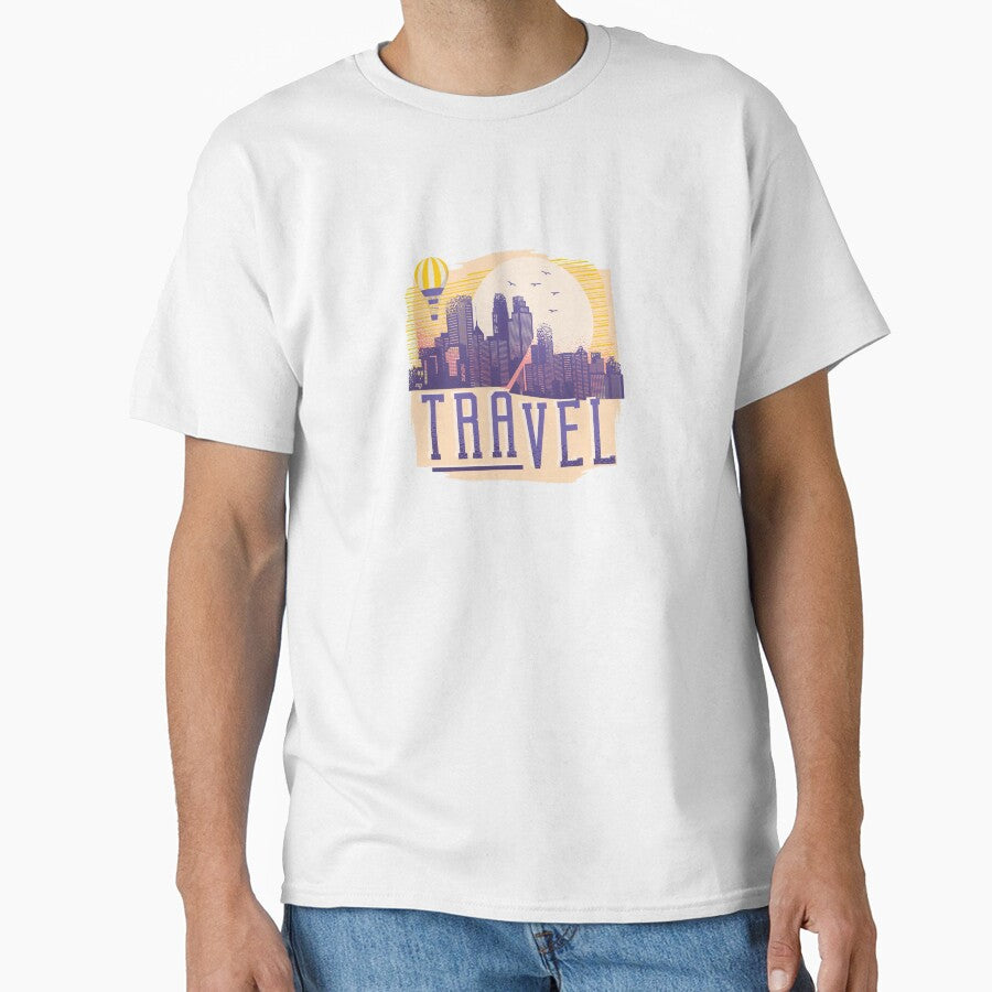 Travel USA Skyline Retro Design by DavinciStore21