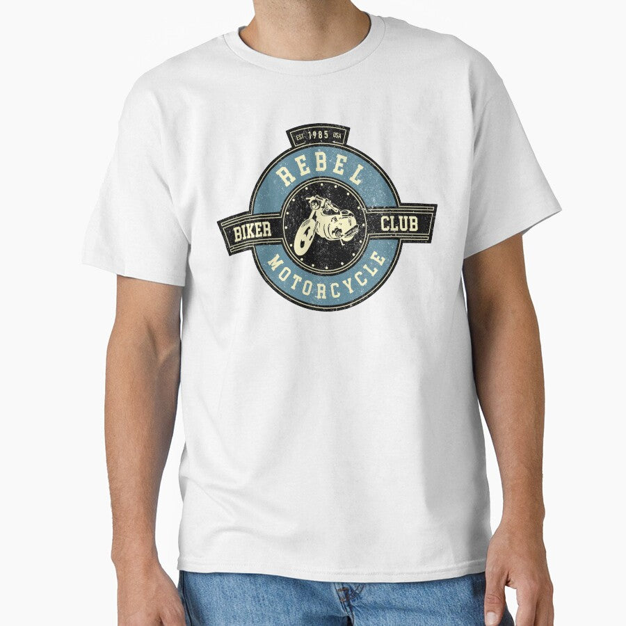 HONDA REBEL 300 500 1100 Rebel Motorcycle Biker Crew VINTAGE STYLE TSHIRT & STICKER FOR BIKE, HELMET, LAPTOP, WATER BOTTLE by elalf