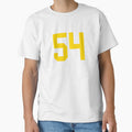 Bold Yellow Sport Number 54 by NECHSTORE