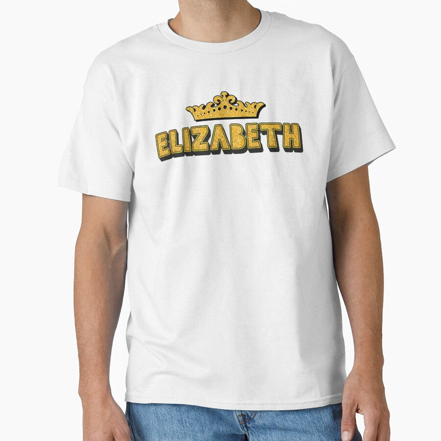 Elizabeth Personalized Funny Custom Name Crown Design by Watsonarts