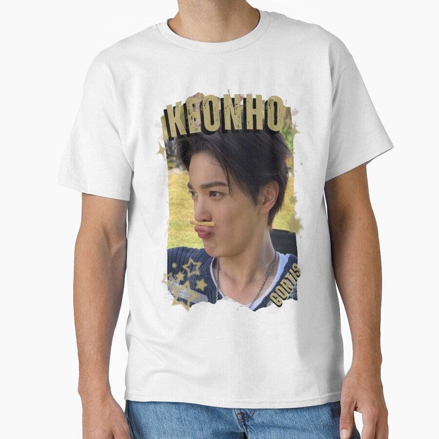 CORTISs Keonho Kpop Boy Group Black and White Collage Digital Art Portrait by AJUNICE STUDIO