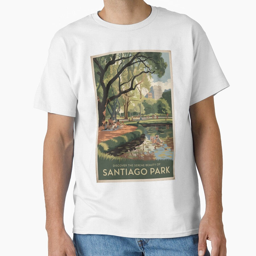 Santiago Vintage Travel Poster by TravelerRat