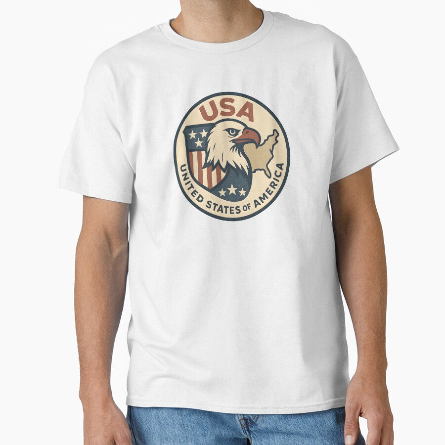 Vintage USA – Retro American Logo by Dax Studio